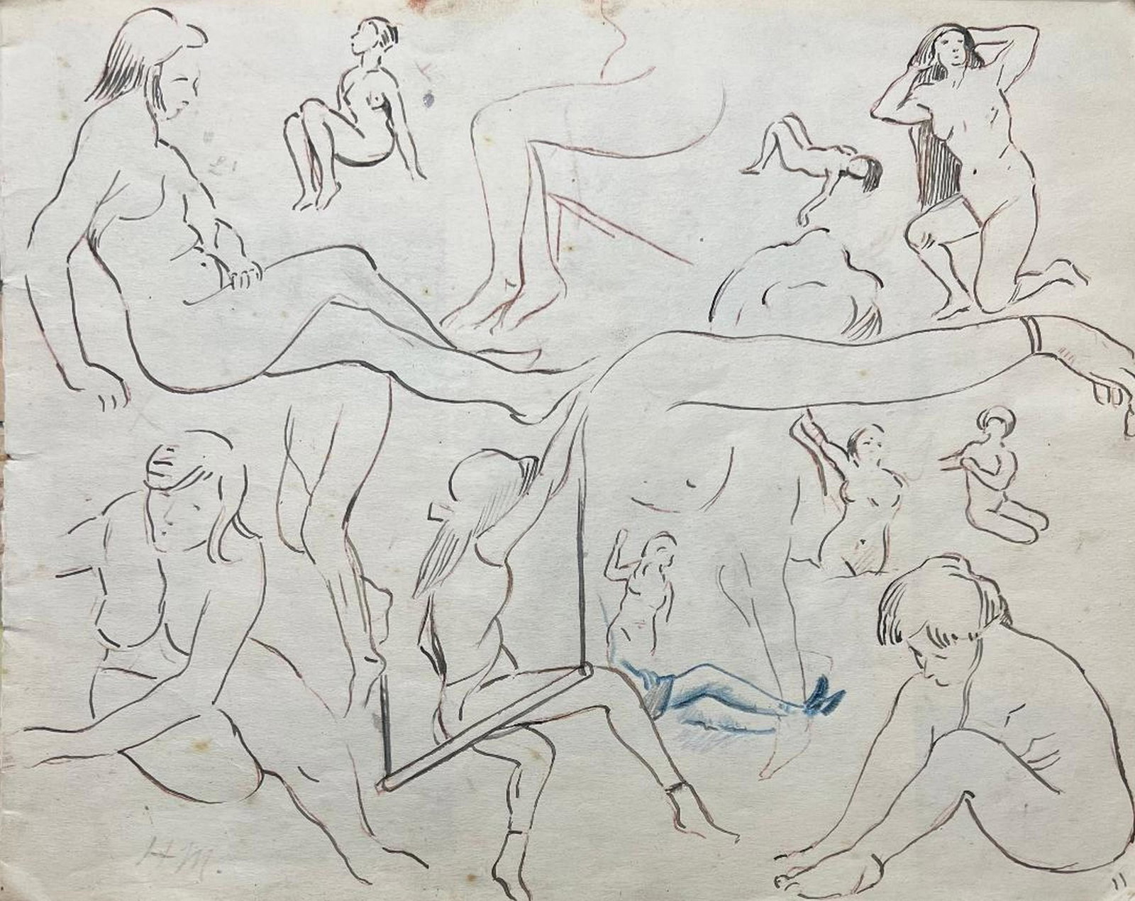 Henri Matisse: Mix media paper 7.75?x9.5?