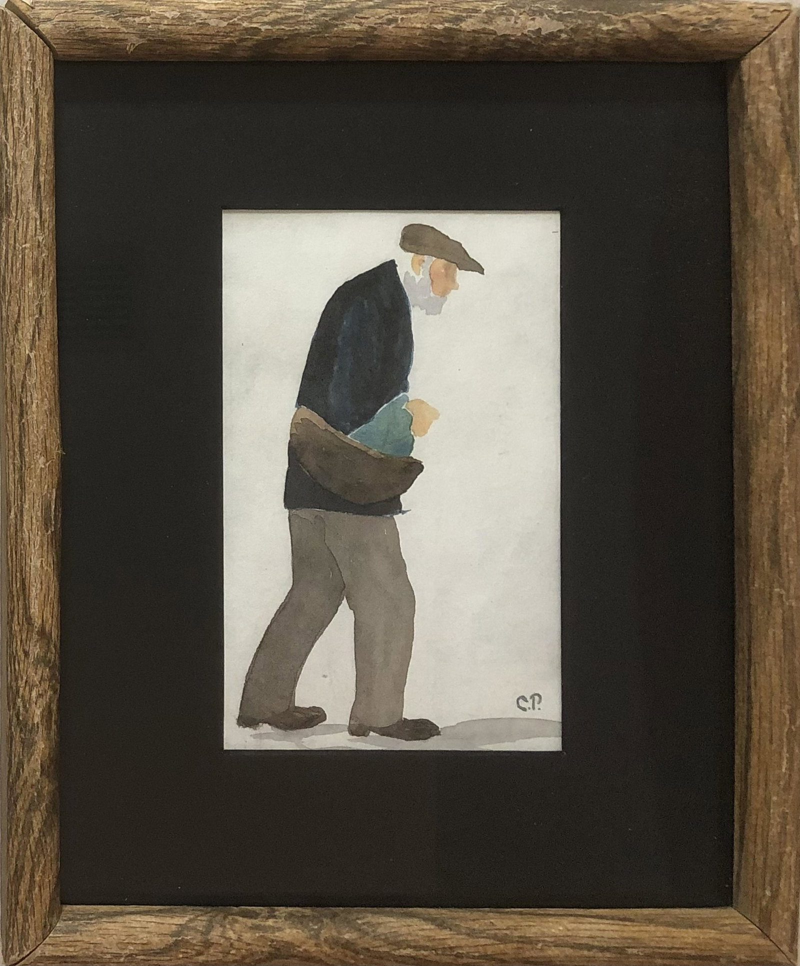 Camille Pissarro: Watercolor paper 6.25x4