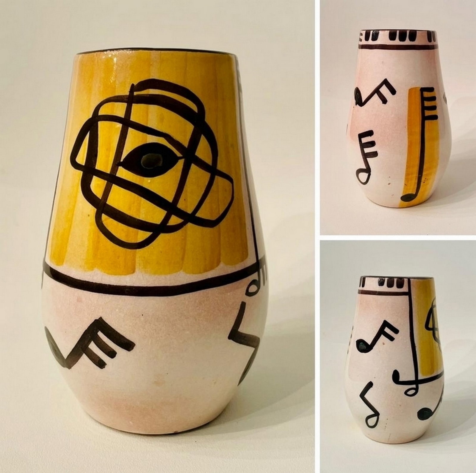 Mirtha Garcia Buch: enameled ceramic sculpture 14 x 8 cm circa 1950's