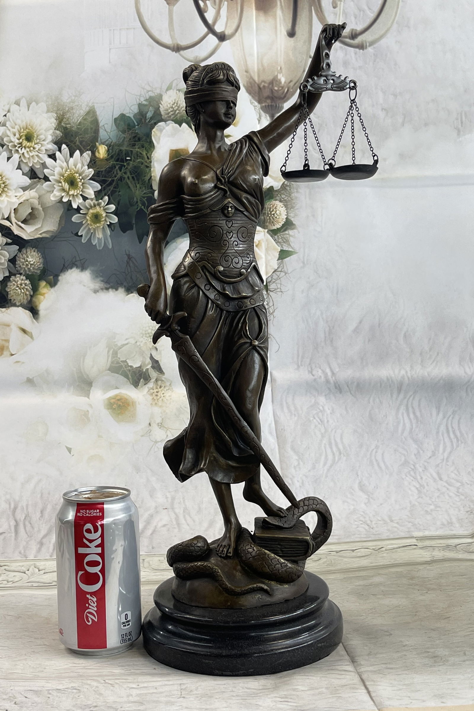 Mayer Blind Lady Bronze Sculpture (1 of 4)