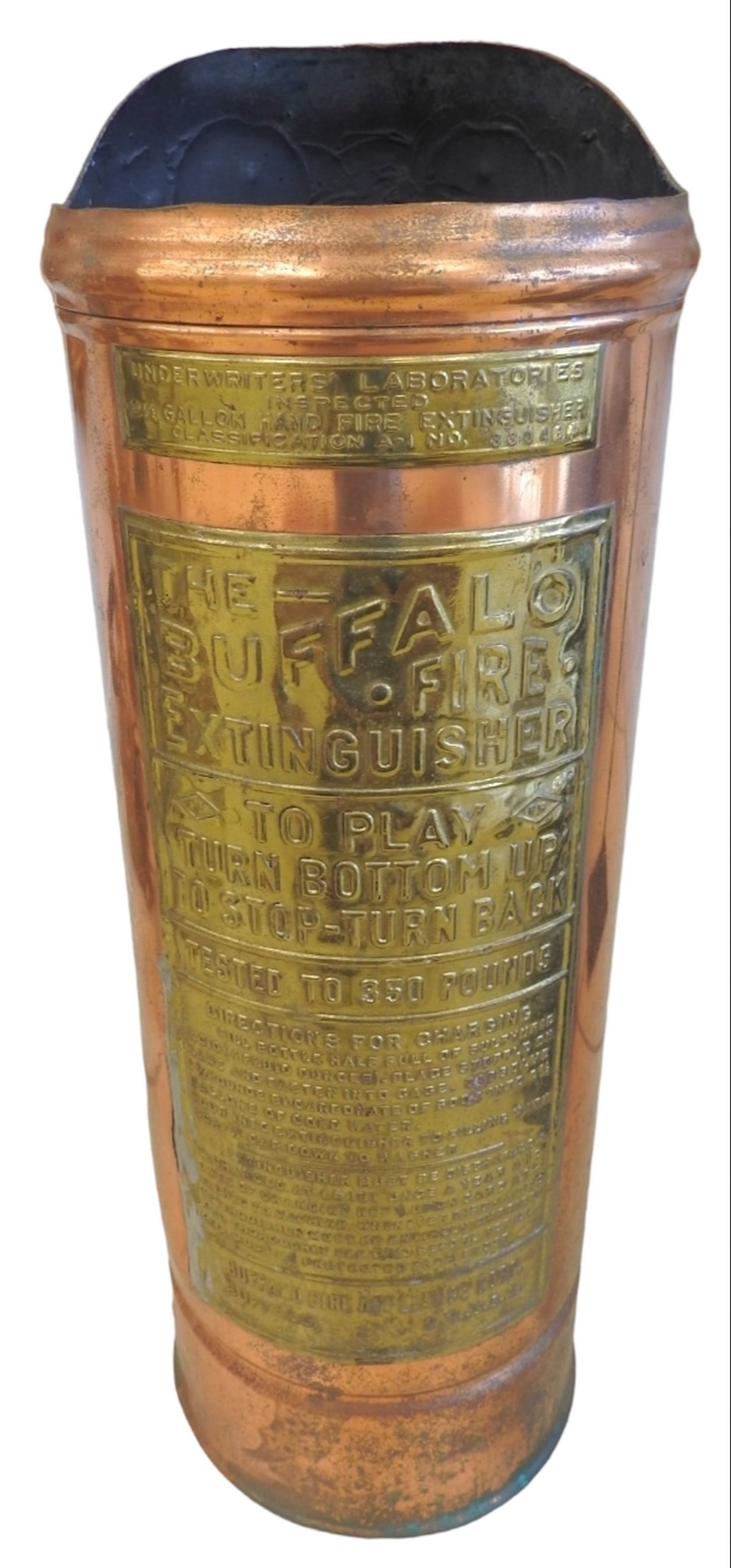 Vintage Copper Buffalo Fire Extinguisher (1 of 4)