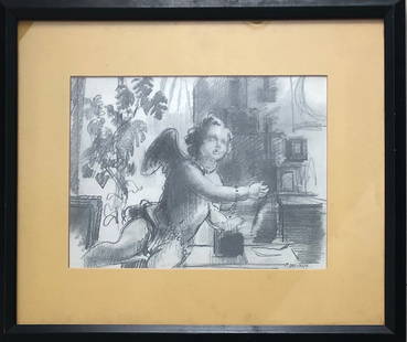 Paul Delvaux: Graphite on paper 8?x10.5?