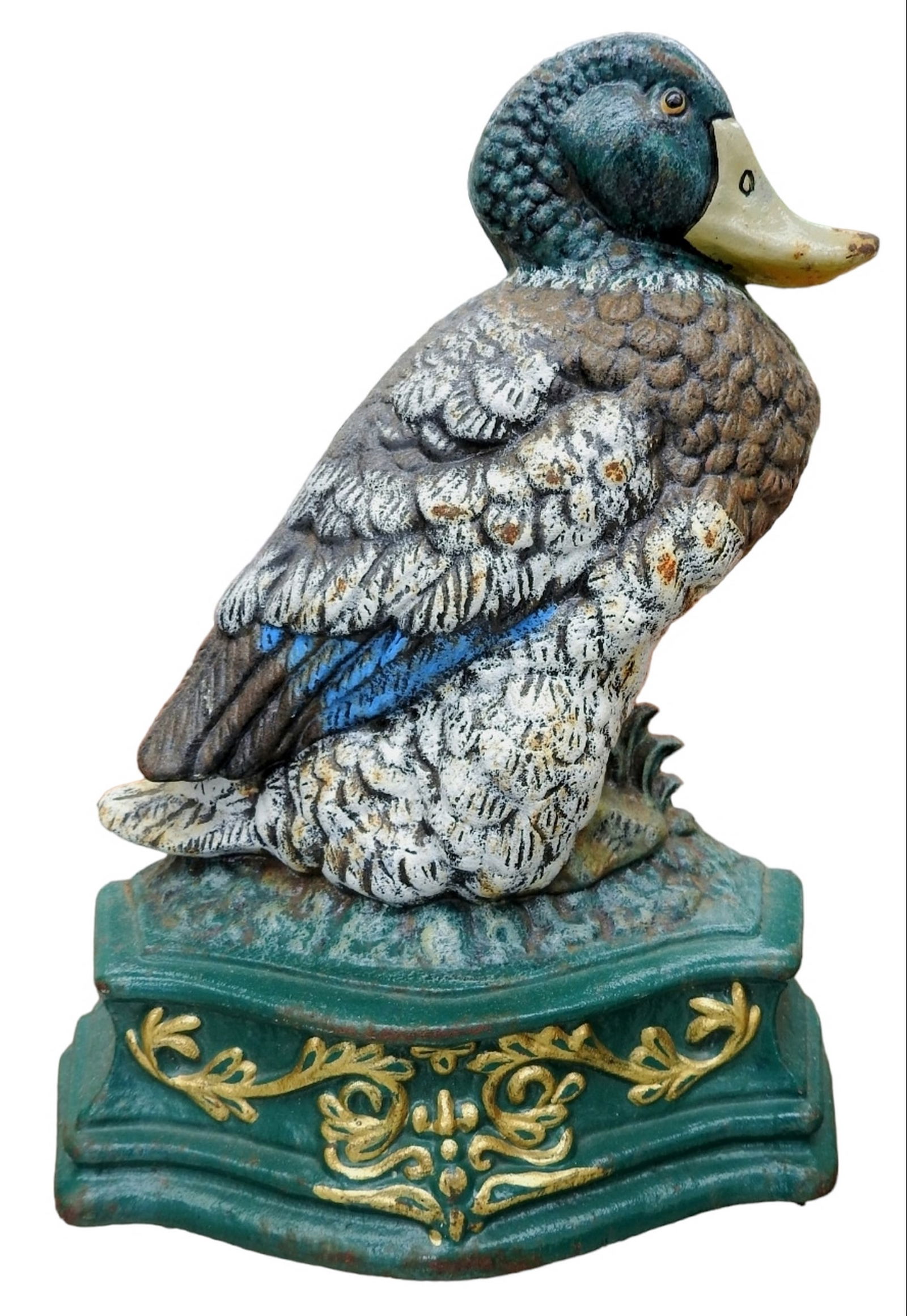 Vintgage Mallard Duck Cast Iron Door stop (1 of 1)