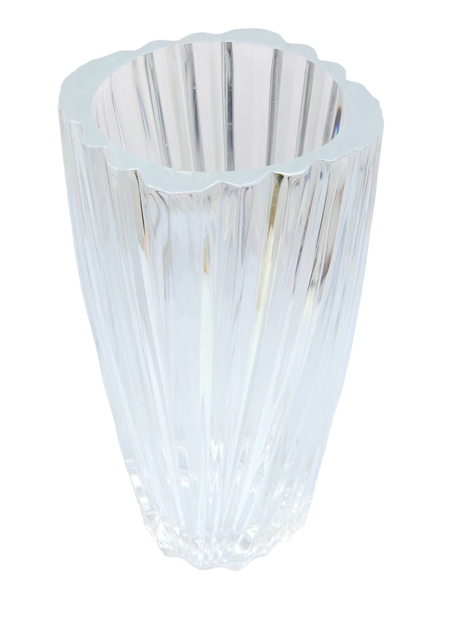 vintage cut crystal glass vase (1 of 3)