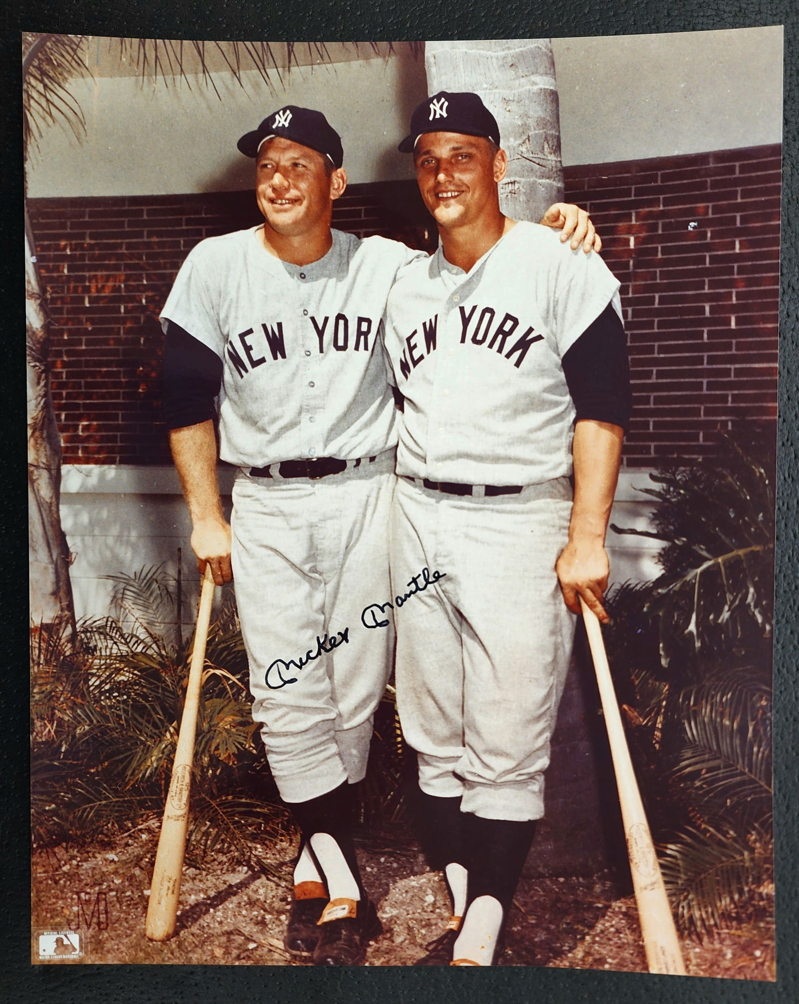 MICKEY MANTLE AND ROGER MARIS SIGNED COLOR PHOTOGRAPH (1 of 1)