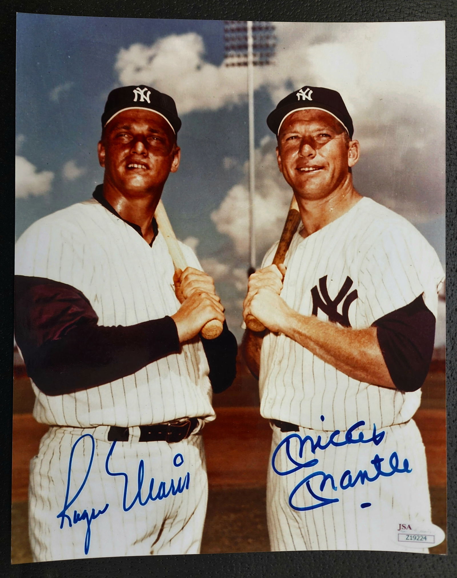 MICKEY MANTLE AND ROGER MARIS SIGNED COLOR PHOTOGRAPH (1 of 1)