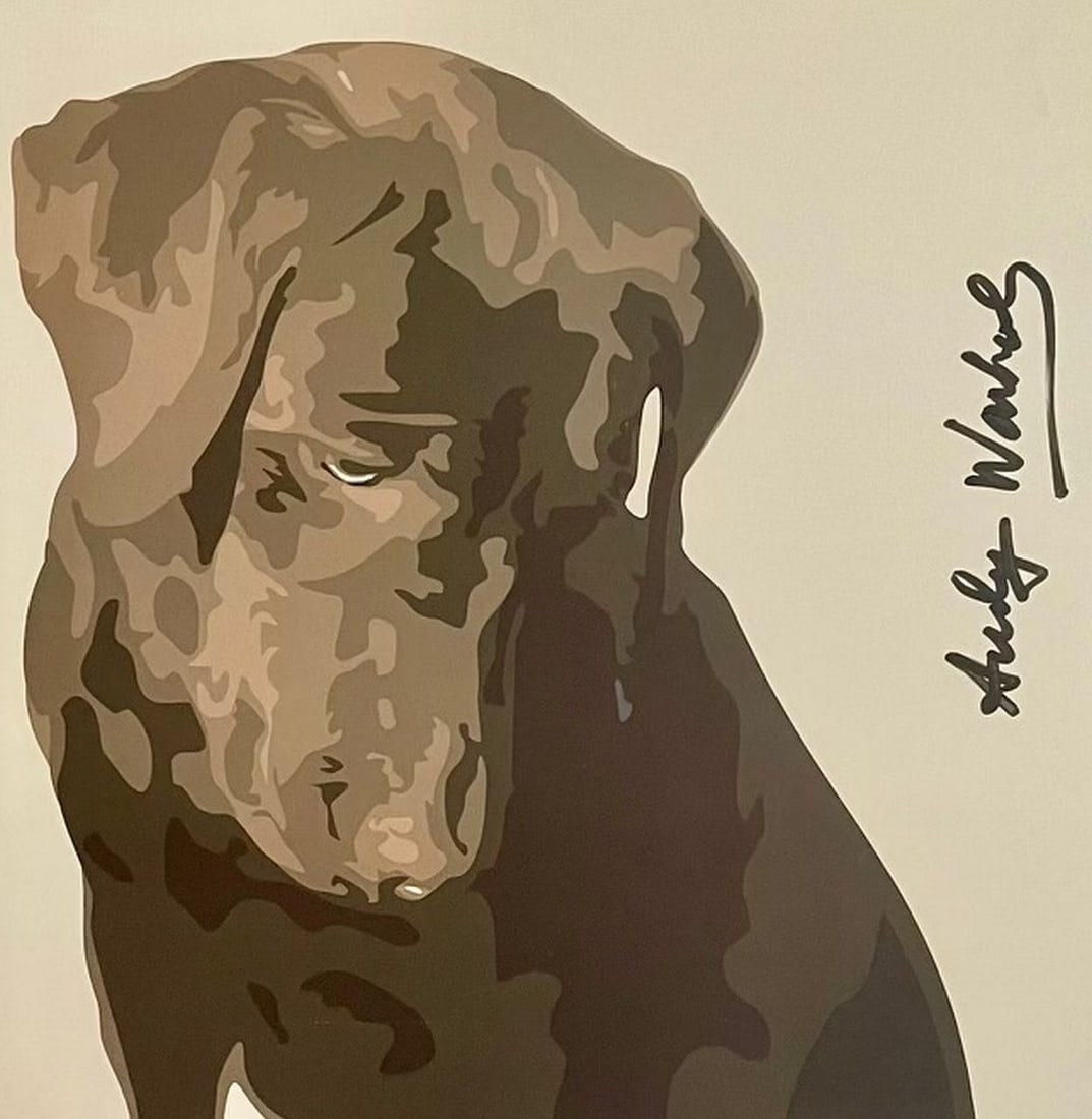 Andy Warhol: Photo of Archie Print signed