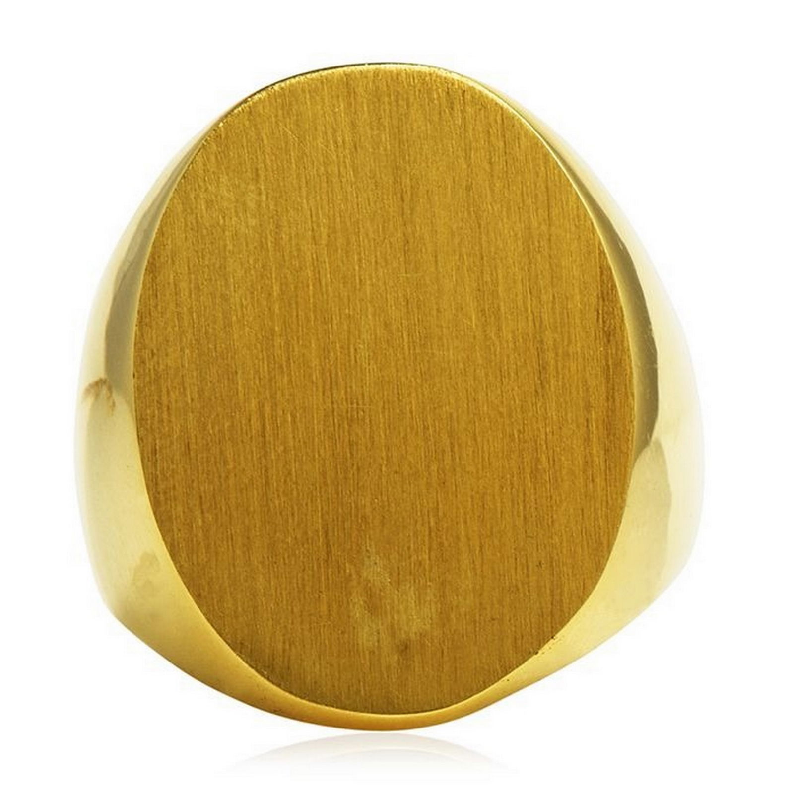Tiffany Vintage Retro Signet 18K Yellow Gold Wide Men's signet Ring (1 of 5)