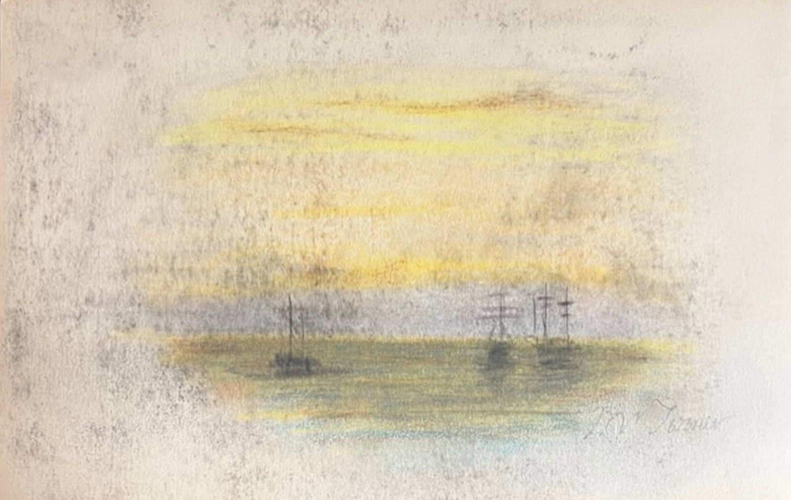 JMW Turner: Pastel 4.25?x6.75?