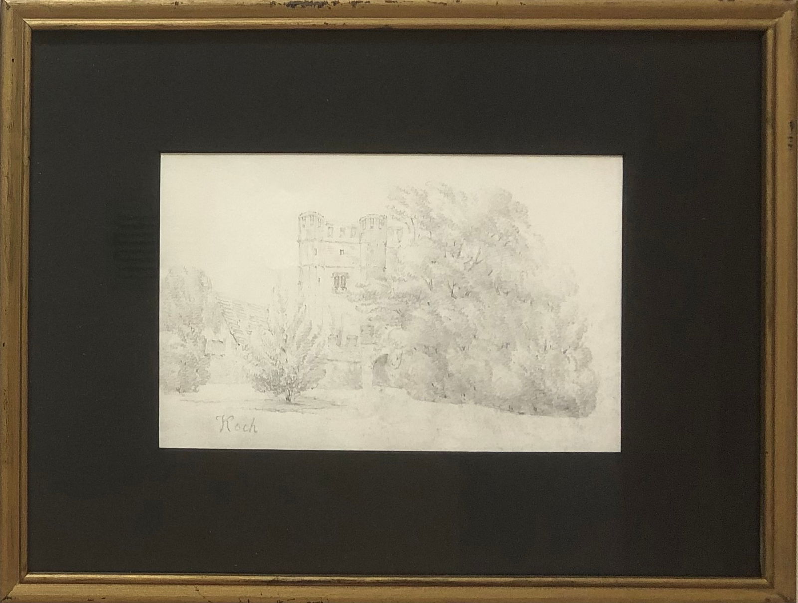 Joseph Anton Koch: Drawing graphite on paper 5x7.5