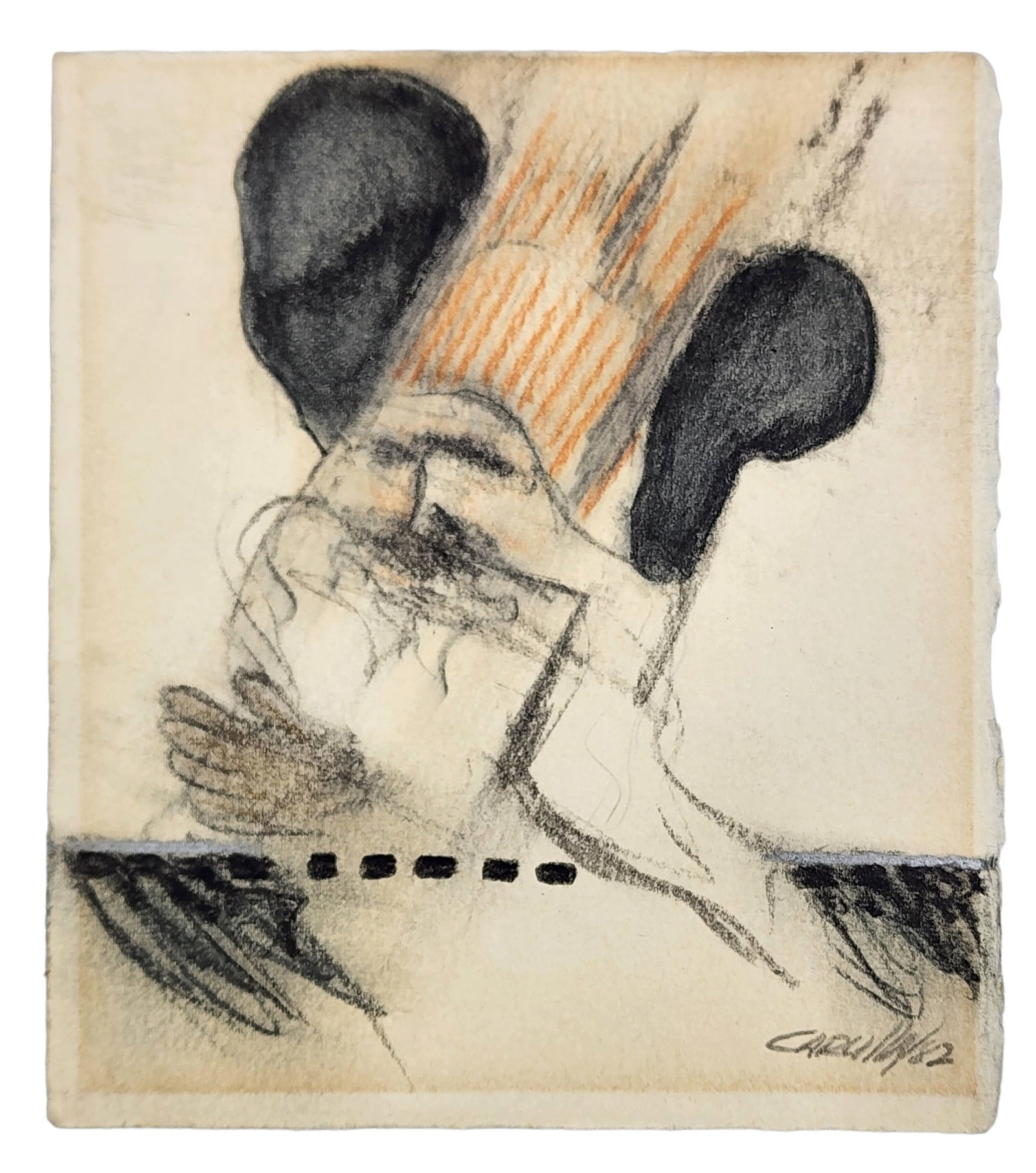 Ramon A Carulla (Florida, Cuba born 1936): pastel on paper 5.75" x 5'
