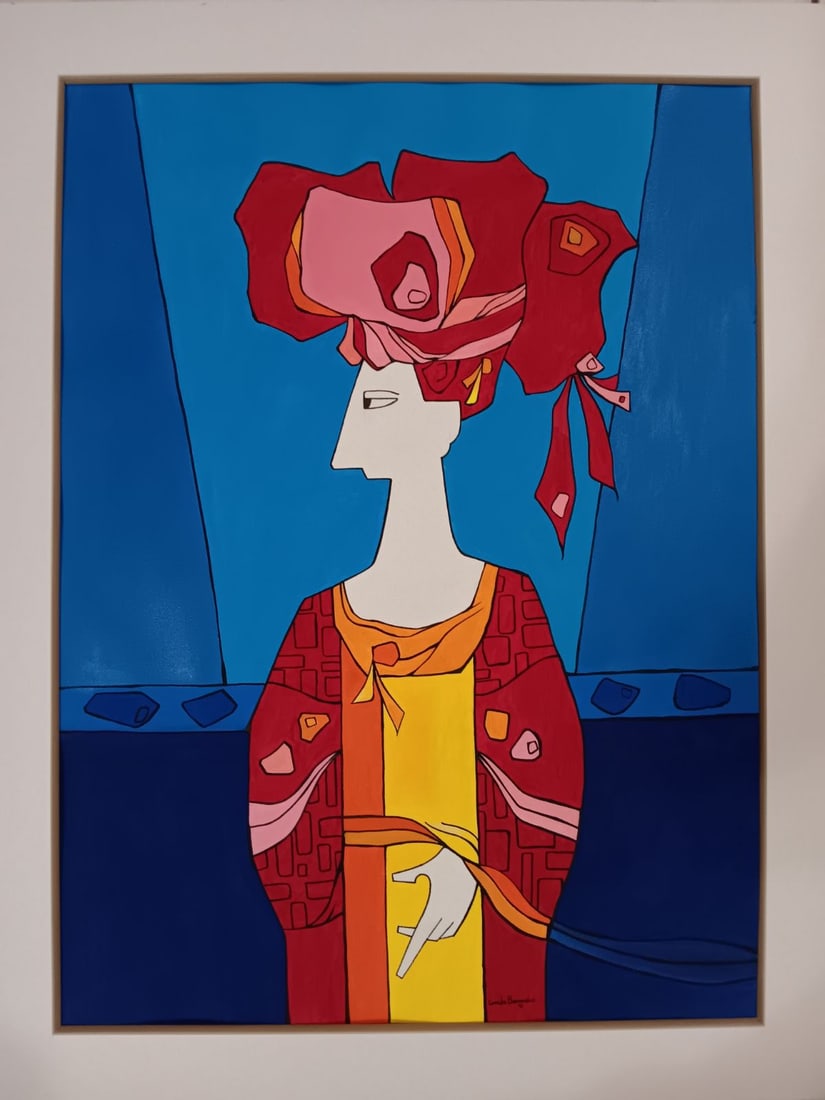 Cundo Bermudez 1991: Gouche Sobre Papel. 30"x22"