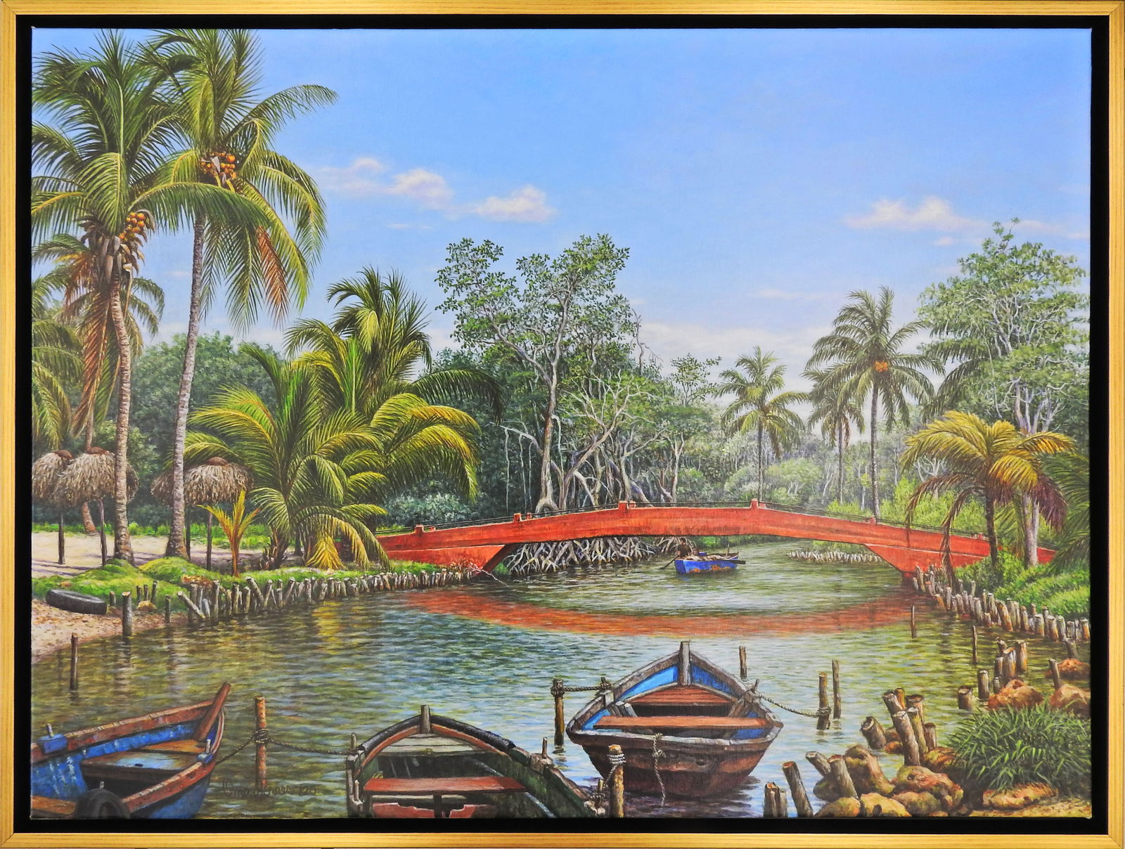 Omar Torres Perez (Cuban 1953-) Original Painting (1 of 3)