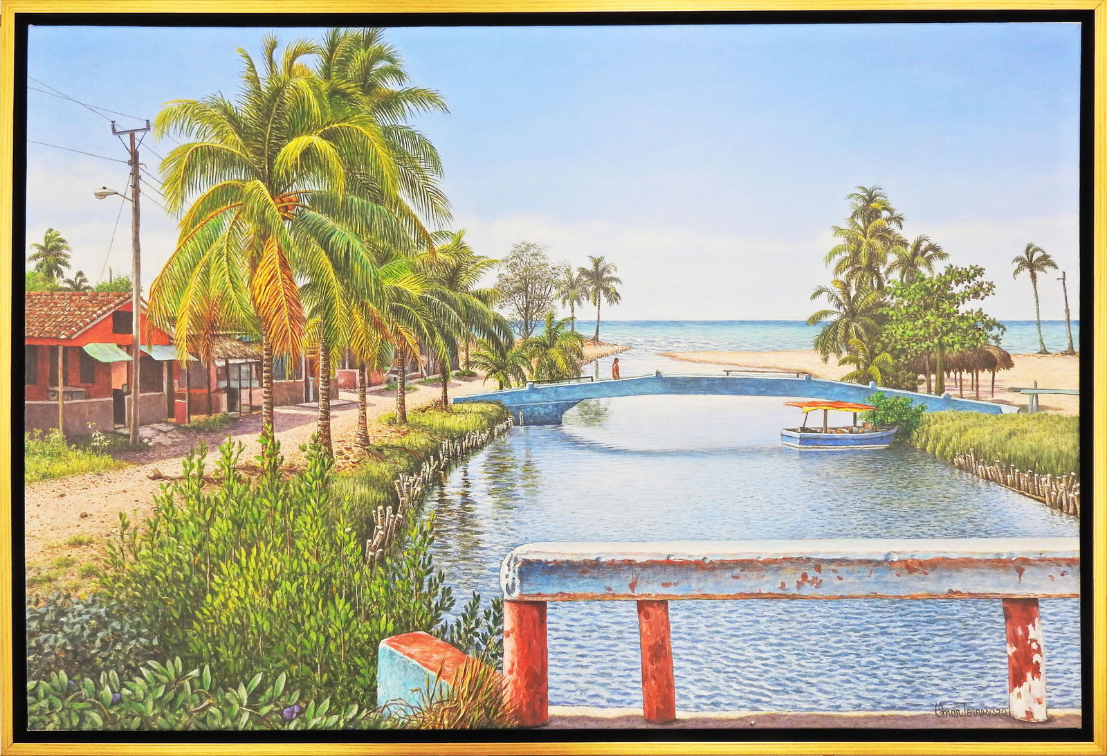 Omar Torres Perez (Cuban 1953-) Original Painting (1 of 3)