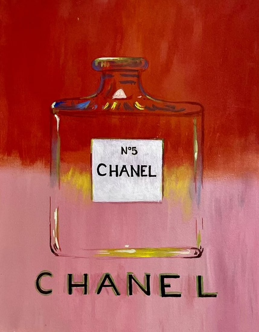 Andy Warhol (manner): Gouache on cardboard 14 x 11 inches