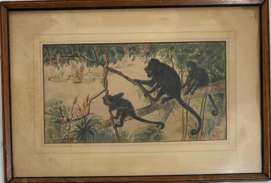 Jane Peterson: Watercolor/paper 9 1/8 x 17?1/4?