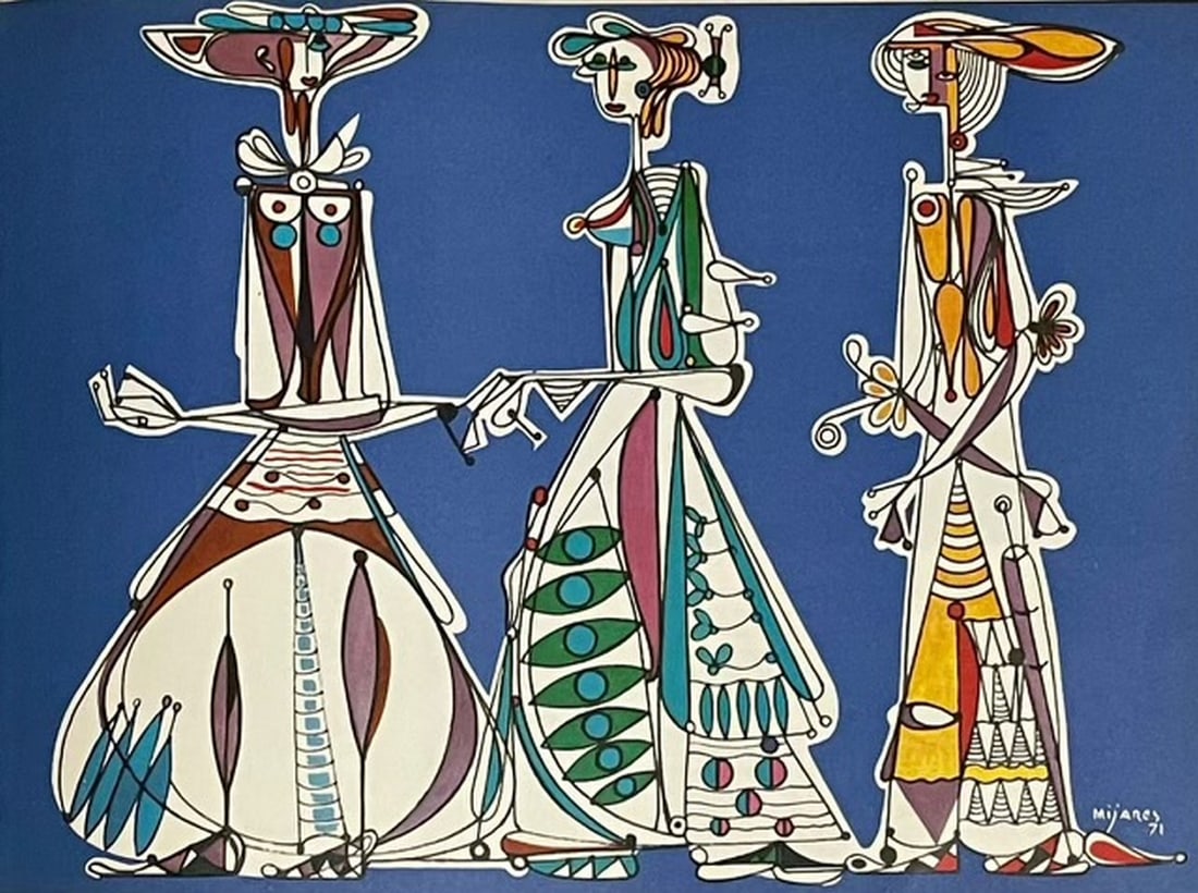 Jose Maria Mijares: Lithograph signed 30 x 22.5 cm. 1971.