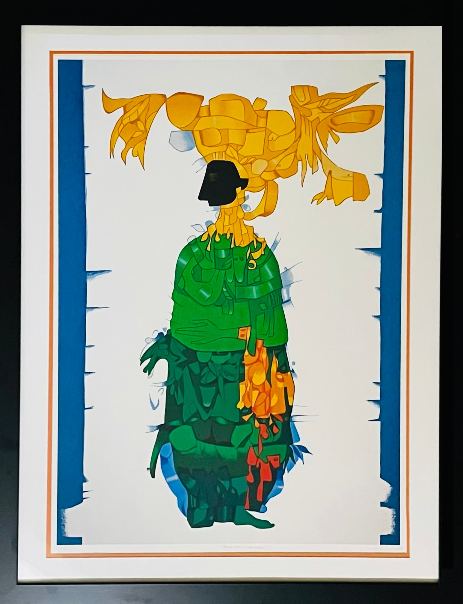 Cundo Bermudez: Silk Screen. 1995. Edicion de 150. 39 x 27.5 inches.