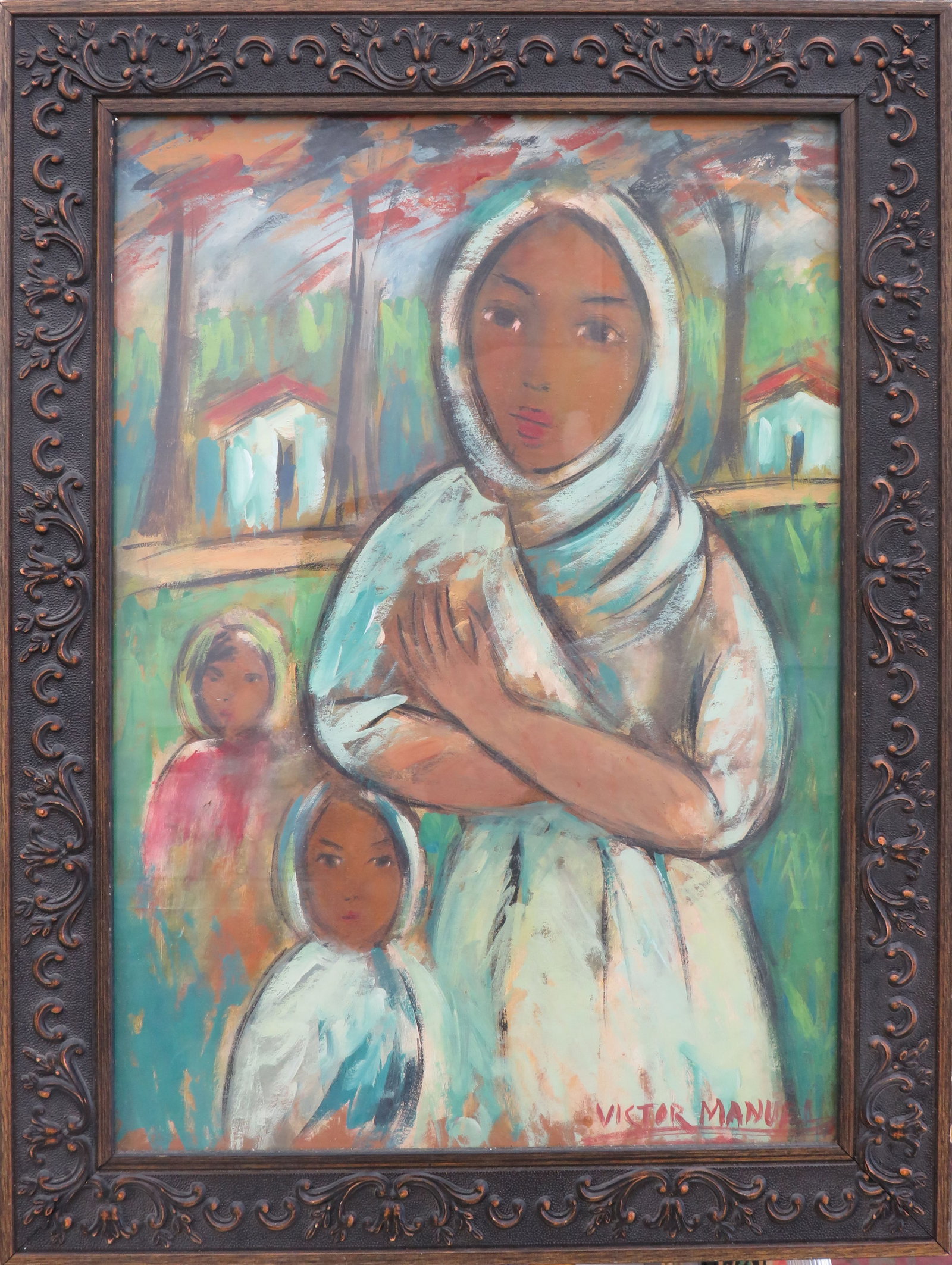 Victor Manuel mixed media on paper (1 of 3)