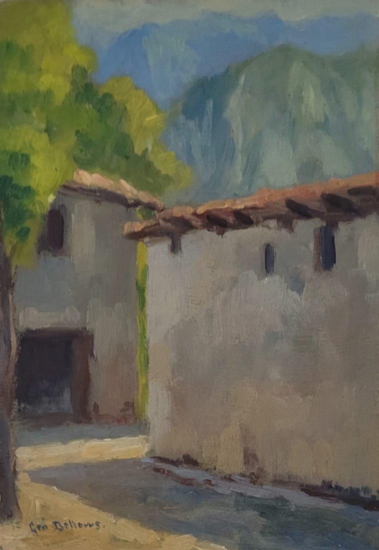 George Bellows Atrib: Oil on Panel. 10"x 7"