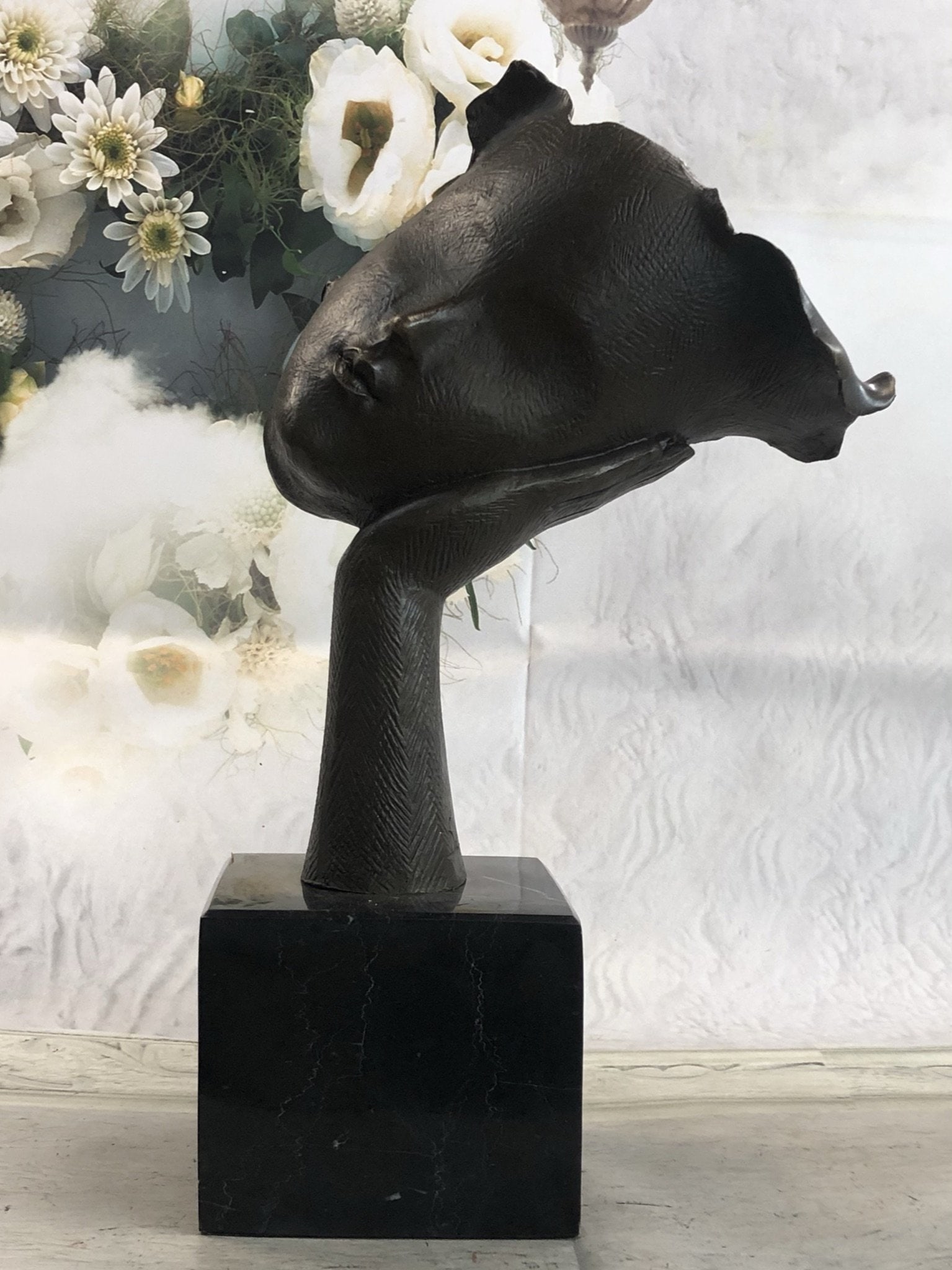 Dali Floating Face on Bronze Sculpture: Total Dimensions: Height 15'' x Width 9''Approximate Weight: 15 LBSOriginal Reproduction: Reproduction