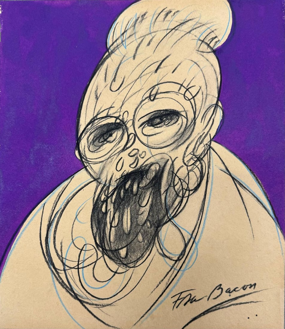 Francis Bacon Atrib: Mixed media/paper 12 1/4 x 10?5/8?