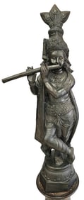 Antique Bronze Krishna Sculpture