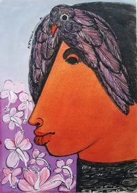 R. Amable mixed media on paper