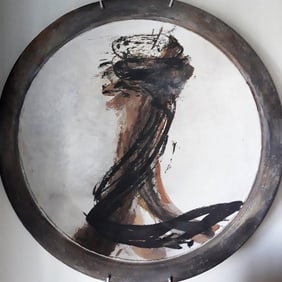 Enrique Gay Garcia Abstract ceramic plate