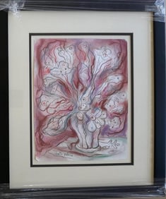 Hector Molne mixed media on paper