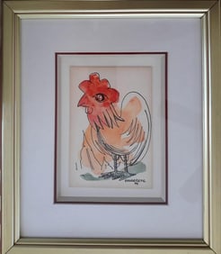 Juan Navarrete mixed media on paper