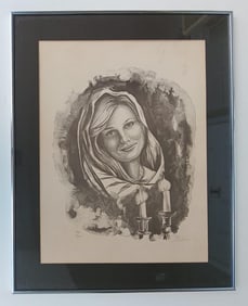 O.Helner gravado signed by the artist