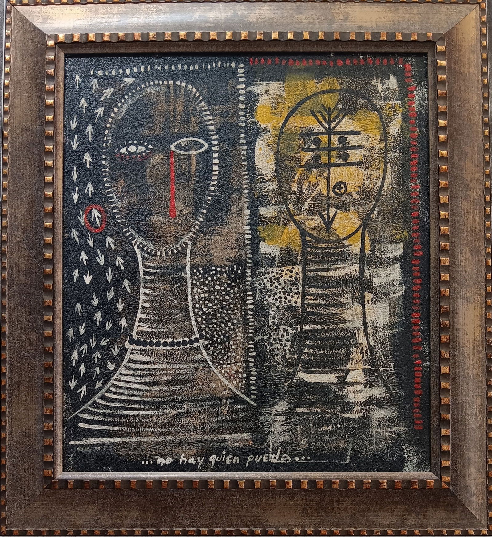 Juan Roberto Diago atrib: Cuban mixed media on Cardboard. 13 x 15 " 2022