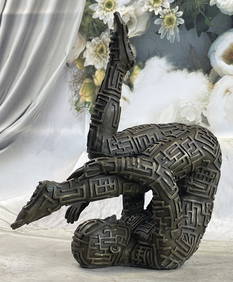 DALI MODERN ABSTRACT BRONZE SCULPTURE (1 of 5)