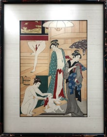 Japanese signed woodblock print