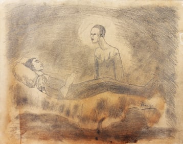 Picasso mixed media on paper