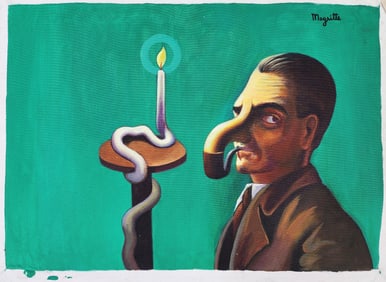 Magritte oil on canvas