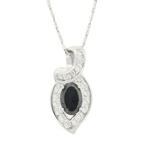 4.03ct Black and 1.31ctw White Diamond 14K White Gold Ring (5.34ctw Diamonds)