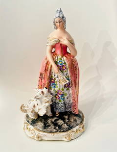 Carmelo Ganci: hand painted ceramic italian sculpture 9" x 5" x 5"