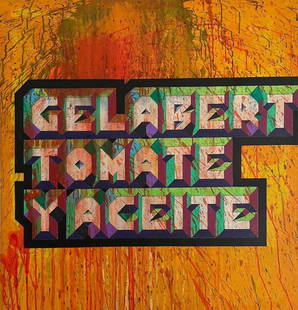 Glexis Novoa Galabert "tomate y aceite": 100 x 90 cm 2016 excellent condition