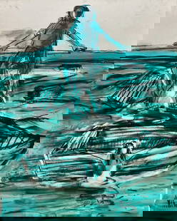 Alexis Leyva (Kcho): Mixed media on Canvas. 150 x 150 cm.