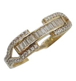 14k Yellow Gold Diamond Ring