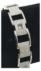 18k white gold diamond bracelet