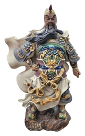 Large Chinese warrior Ceramic Statue