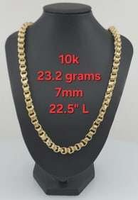 10k Box Chain Necklace