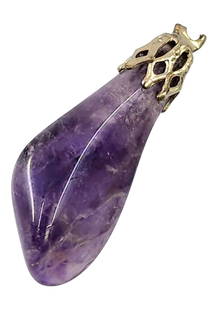 Vintage Natural Amethyst Nugget Purple Pendant: excellent condition