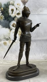R. Client Vintage Knight Bronze Statue