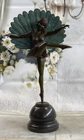 M. Pellier Peacock Dancer Bronze