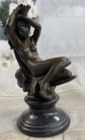 Denecheau Diana Reclining On a Moon Bronze