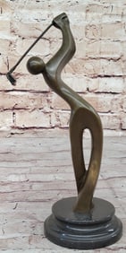 Signed Milo Abstract Tall Golfer Trophy Gift